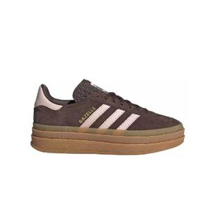adidas Originals Women's Gazelle Bold Shoes. Color: Brown/Light Pink, Sneakers